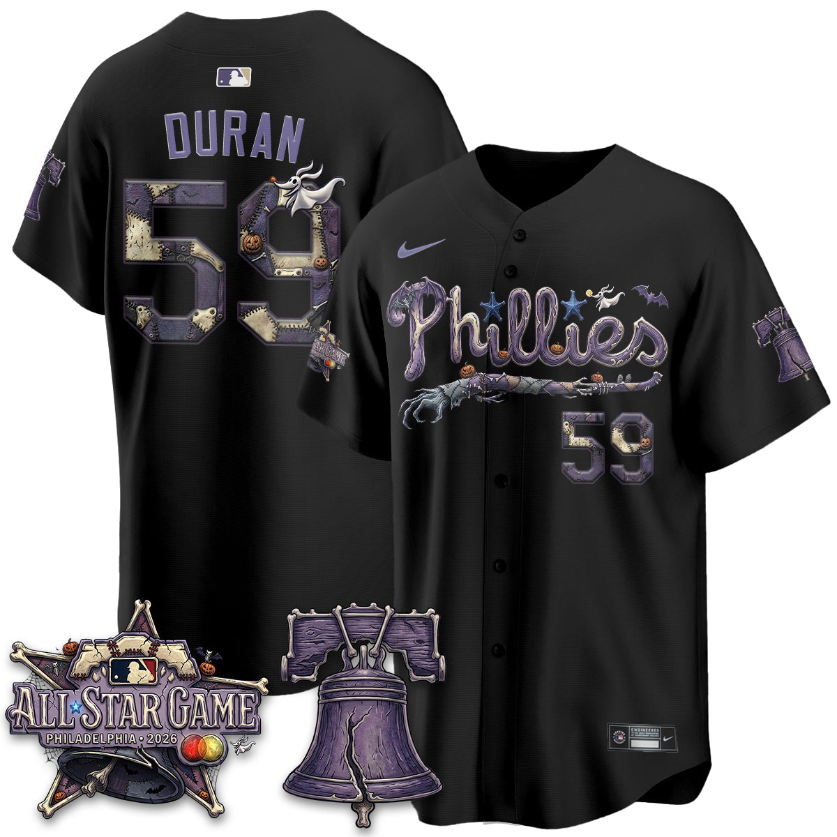 Philadelphia Phillies Nightmare Edition Vapor Jersey - Printed-NHM