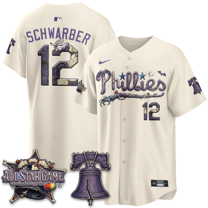 Philadelphia Phillies Nightmare Edition Vapor Jersey - Printed-NHM