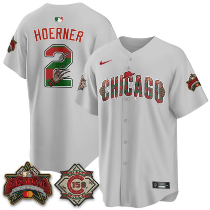Chicago Cubs A Nightmare on Wrigley Field Edition Vapor Jersey - Stitched-NHM
