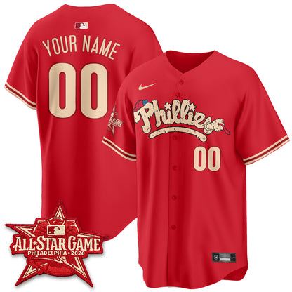 Philadelphia Phillies All Star Game 2026 Vapor Limited Custom Jersey - Stitched