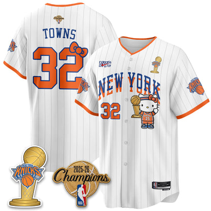 NYK 2026 NBA Champions x Meow Kitty Vapor Jersey - Stitched-NHM
