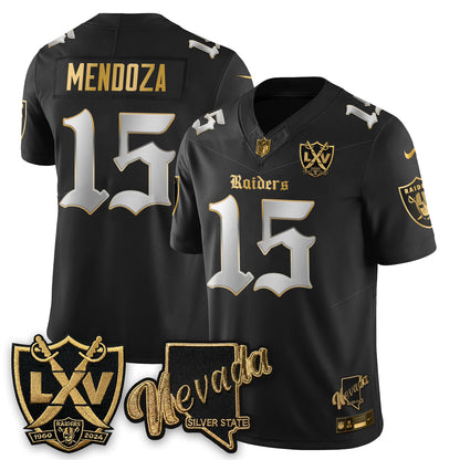 LVR Fernando Mendoza No.1 #15 Gothic Edition Jersey - All Stitched V2-NHM