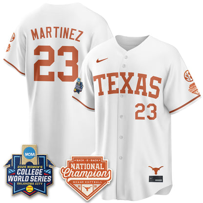 Texas Longhorns Softball 2026 World Series (WCWS) Vapor Premier Limited Jersey - B2B Champs - All Stitched