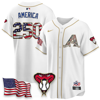 Arizona Diamondbacks 2026 Independence Day USA Vapor Limited Jersey - Stitched-NHM