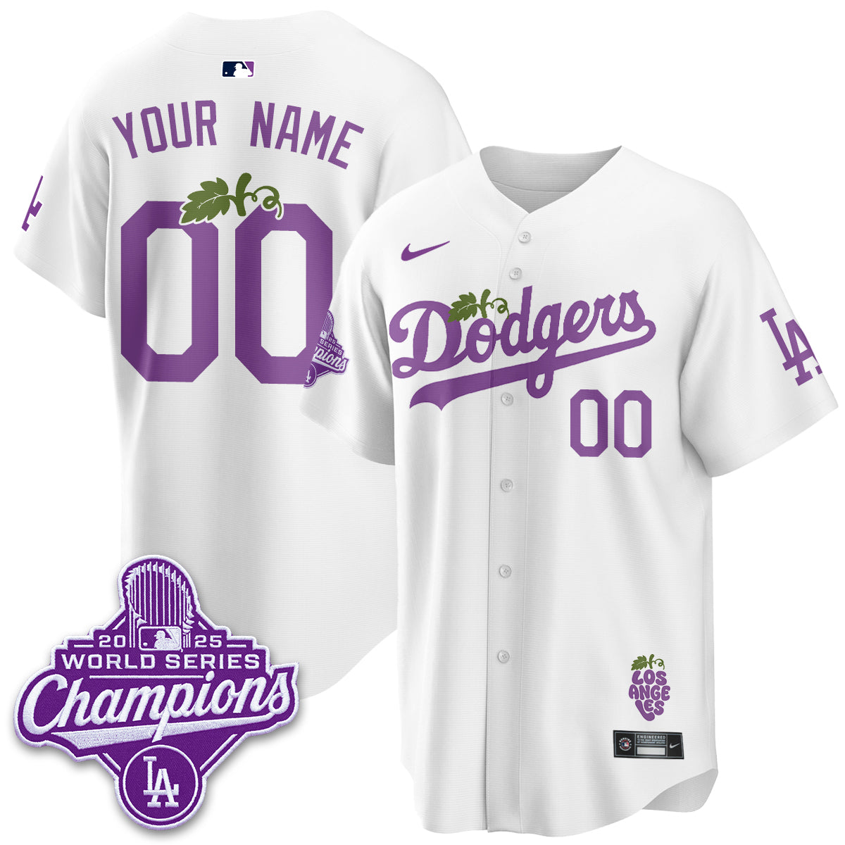 LAD Grape Edition Vapor Custom Jersey - Stitched