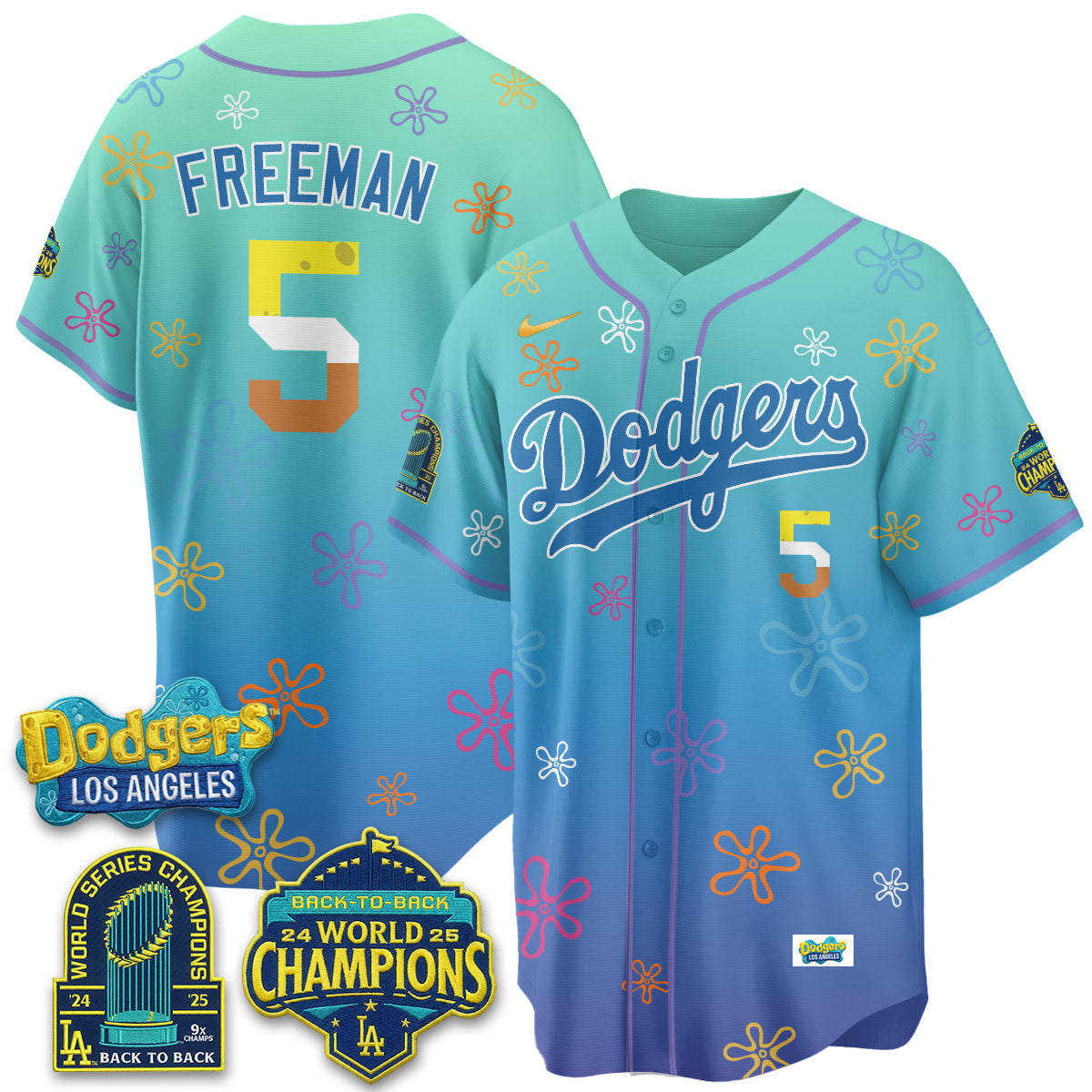 Los Angeles Dodgers x SBSP Vapor Jersey - Stitched
