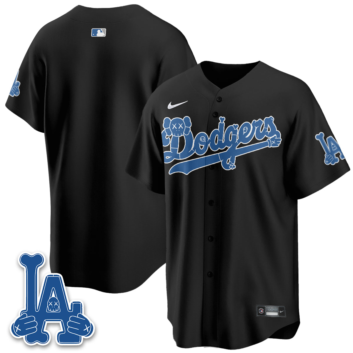 Los Angeles Dodgers x KAWS Edition Vapor Jersey V2- Stitched