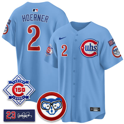 Chicago Cubs 150th Anniversary Holy Cow Vapor Premier Limited Jersey - All Stitched