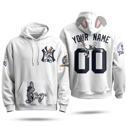 NYY Bunny Vapor Limited Custom Hoodie - Printed