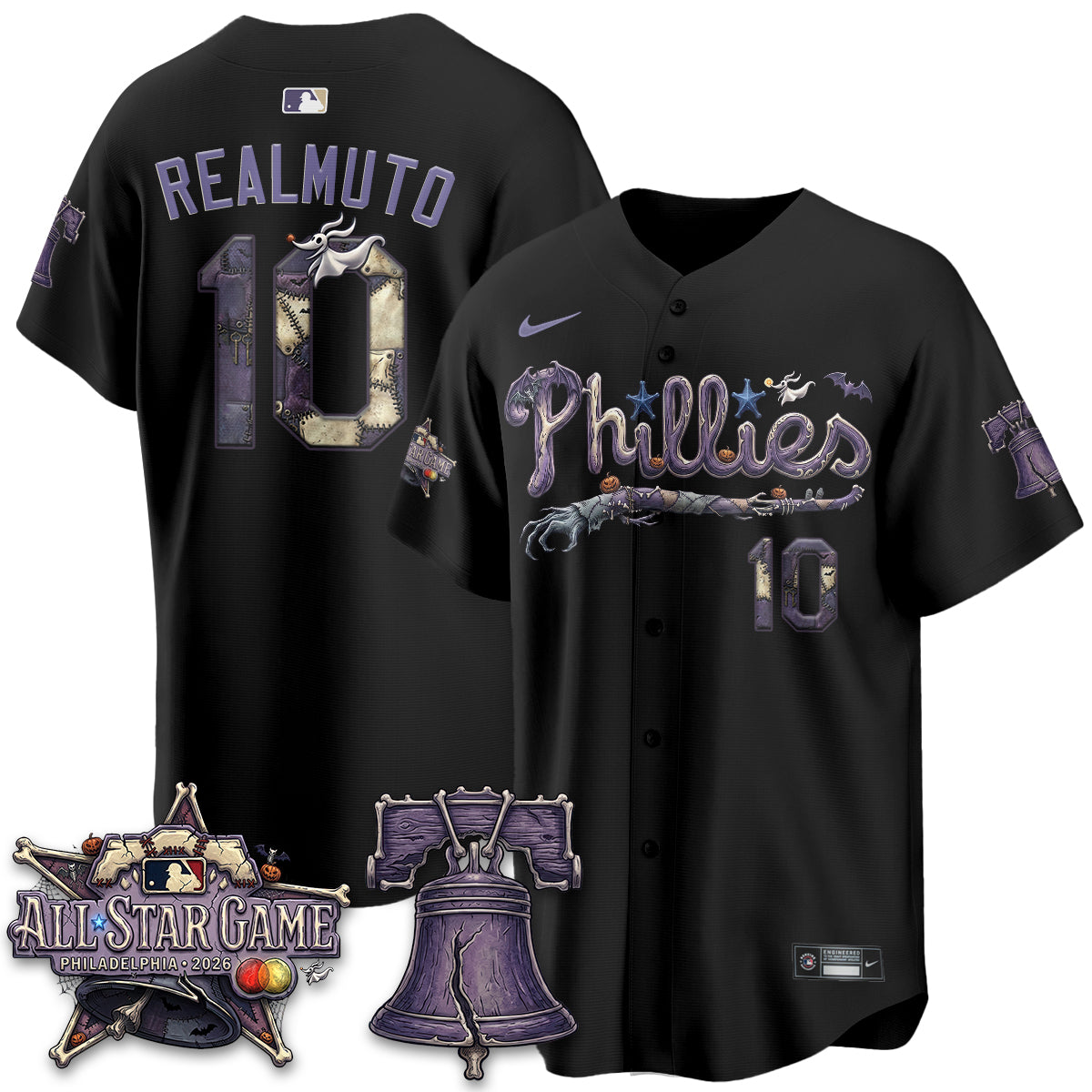 Philadelphia Phillies Nightmare Edition Vapor Jersey - Printed-NHM