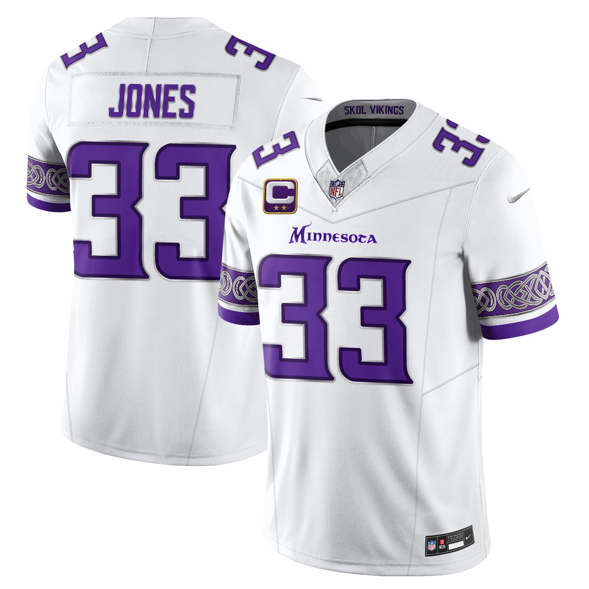 Minnesota Vikings Fangear Edition Vapor Jersey - Stitched-NHM