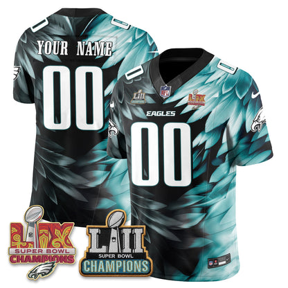 Philadelphia Eagles Fangear Edition Vapor Custom Jersey - Stitched-NHM