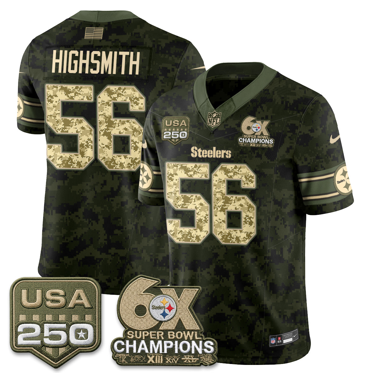 PIT 2026 Salute to Service Edition Vapor Jersey V2- Stitched