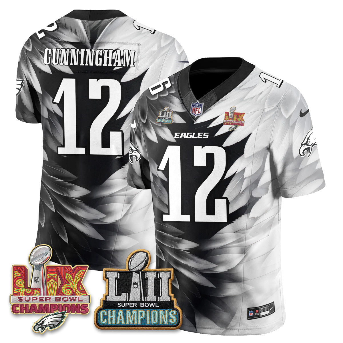 Philadelphia Eagles Fangear Edition Vapor Jersey - Stitched-NHM