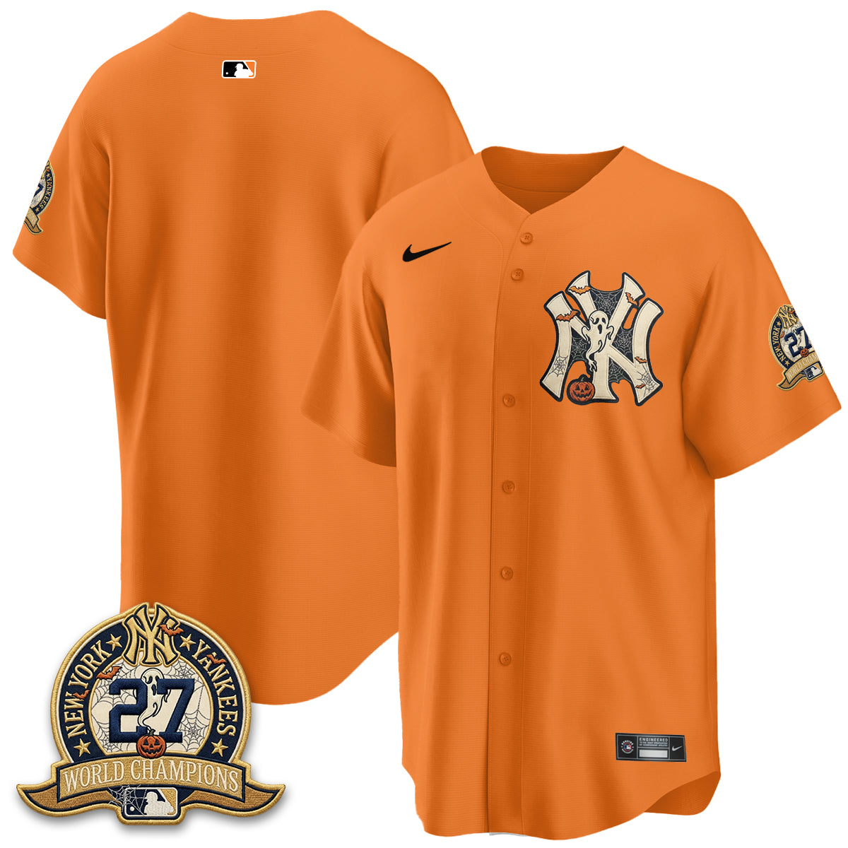 New York Yankees Halloween 2026 Vapor Limited Jersey - Stitched