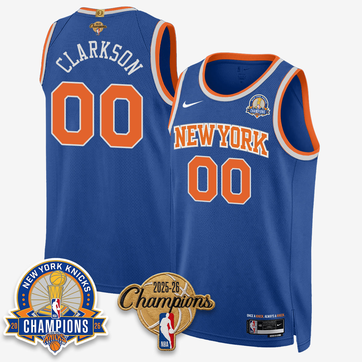 New York Knicks 2026 Basketball Champions Special Edition Vapor Jersey V2- Stitched