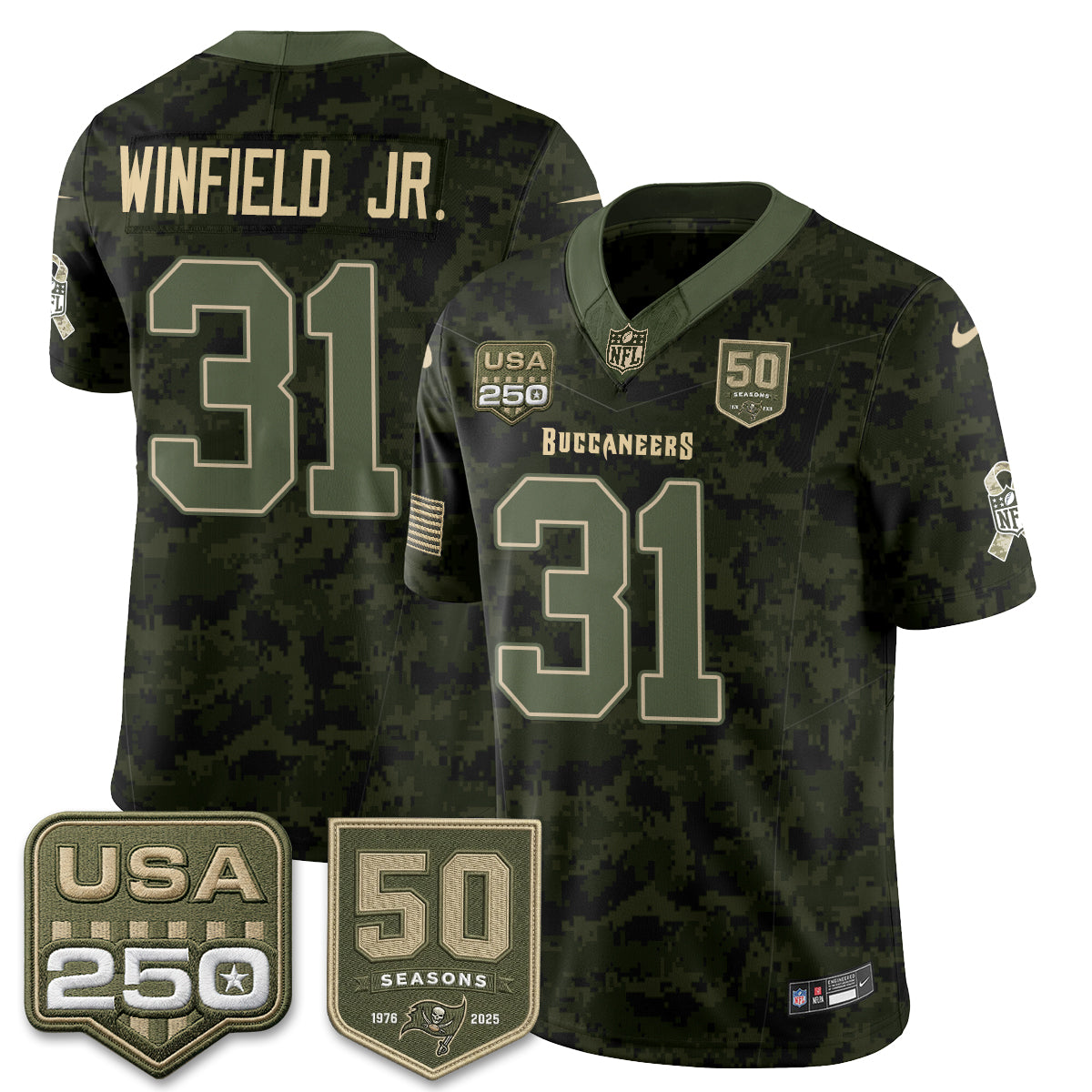 TB 2026 Salute to Service Edition Vapor Jersey - Stitched