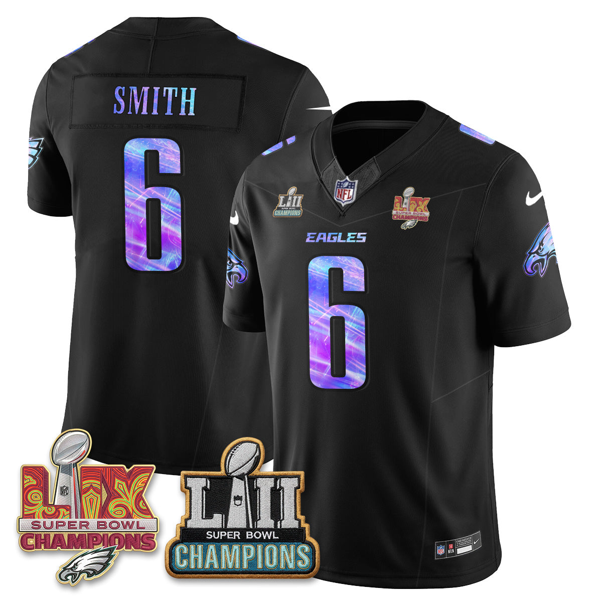 Philadelphia Eagles Fangear Edition Vapor Jersey - Stitched-NHM