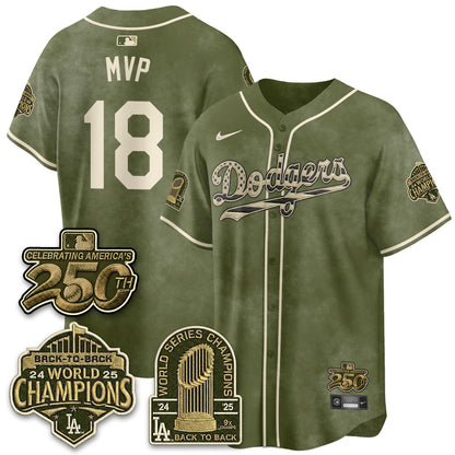 LAD New Era Olive 2026 Armed Forces Day Jersey -All Stitched V2