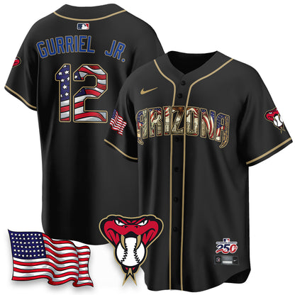 Arizona Diamondbacks 2026 Independence Day USA Vapor Limited Jersey - Stitched-NHM