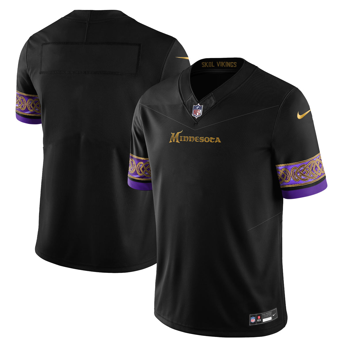 Minnesota Vikings Fangear Edition Vapor Jersey - Stitched-NHM