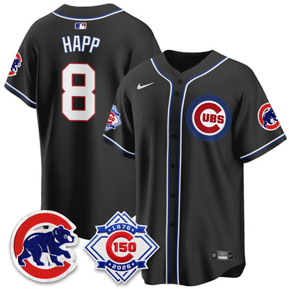 CHC 150th Anniversary Black Out Style Vapor Premier Limited Jersey - Stitched