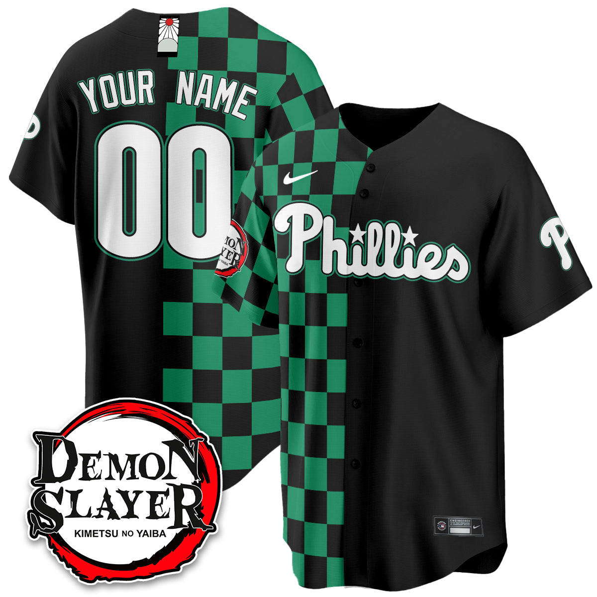 PHI Demon Slayer Vapor Limited Custom Jersey - Stitched