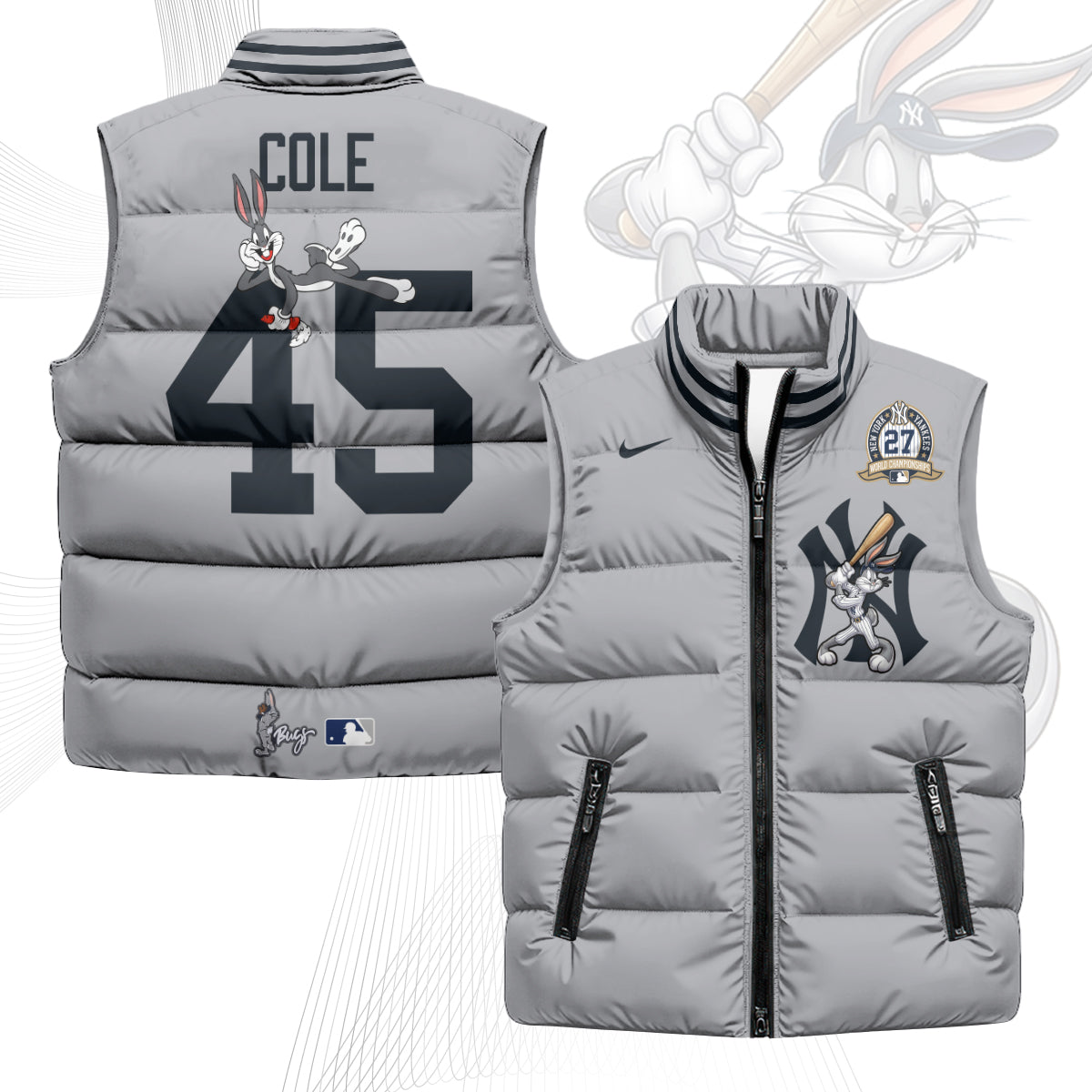 New York Yankees Edition Unisex Puffer Vest - Printed