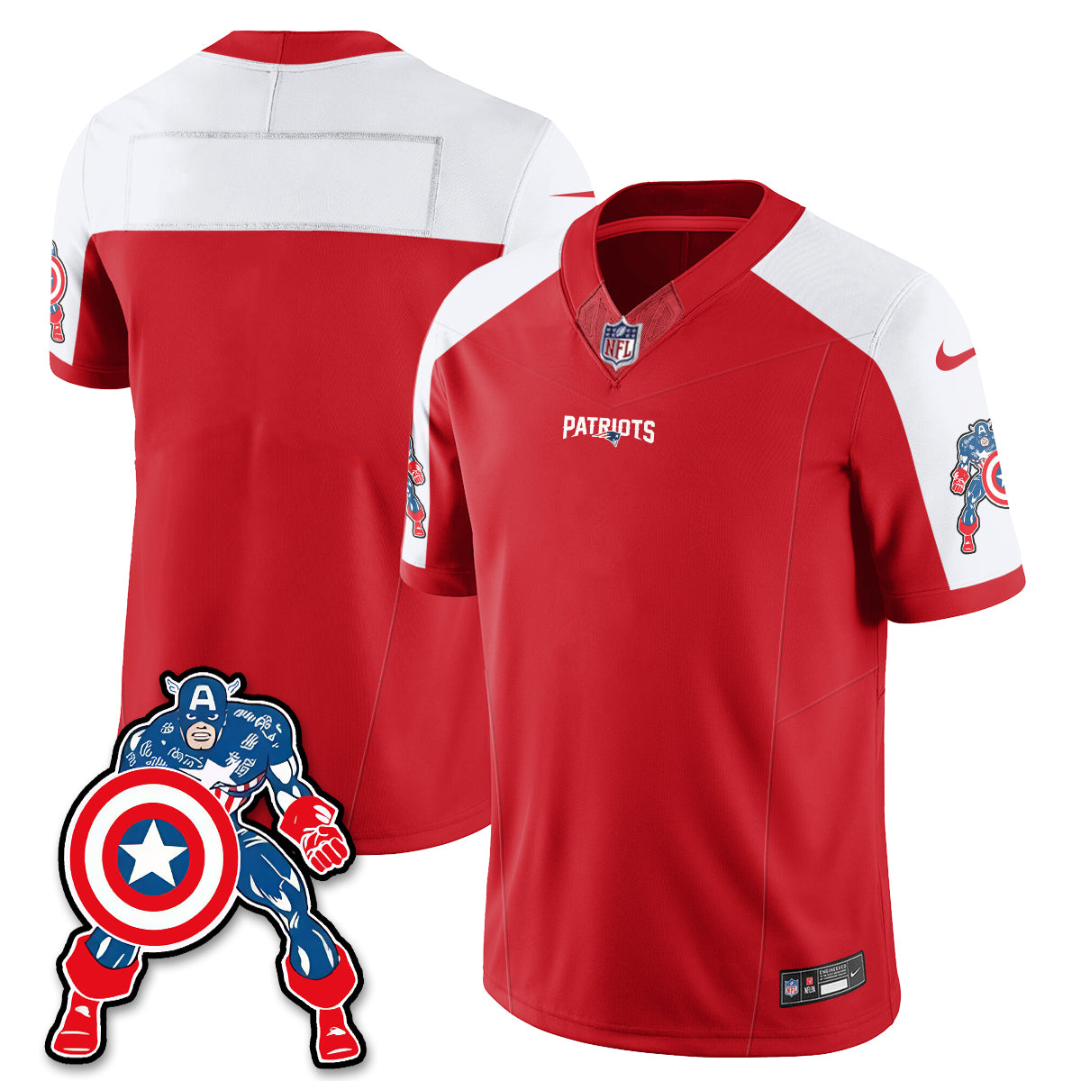 NE x Vibranium Shield Edition Vapor Jersey - Stitched