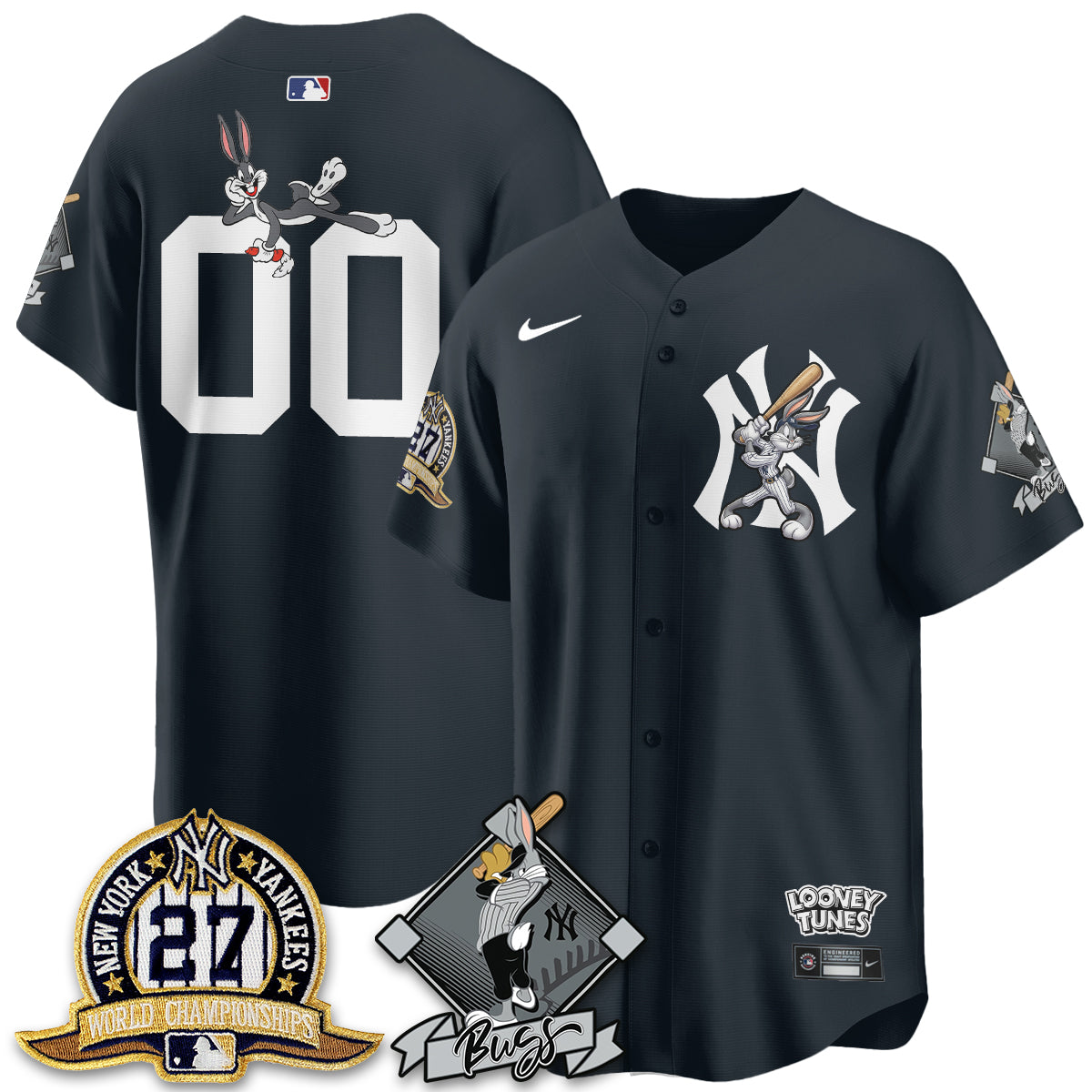 New York Yankees Bunny Vapor Limited Custom Jersey V2- Stitched