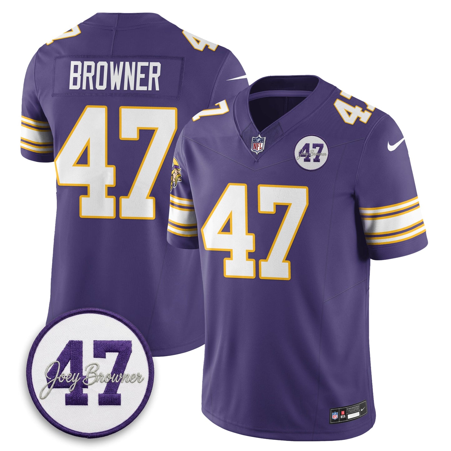 MIN Joey Browner Thank You For Memories - 1960 – 2026 Football Vapor Limited Jersey - All Stitched