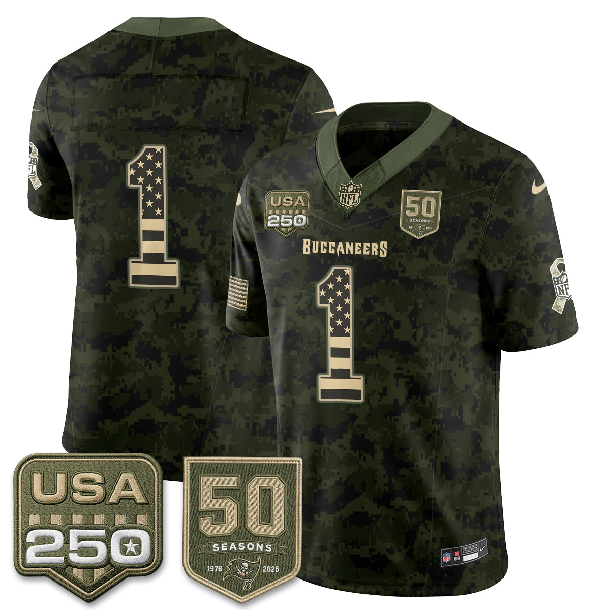 TB 2026 Salute to Service Edition Vapor Jersey - Stitched