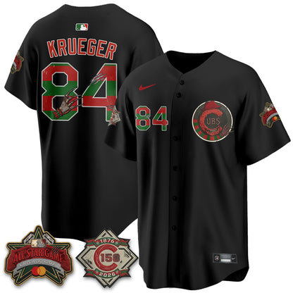 Chicago Cubs A Nightmare on Wrigley Field Edition Vapor Jersey - Stitched-NHM