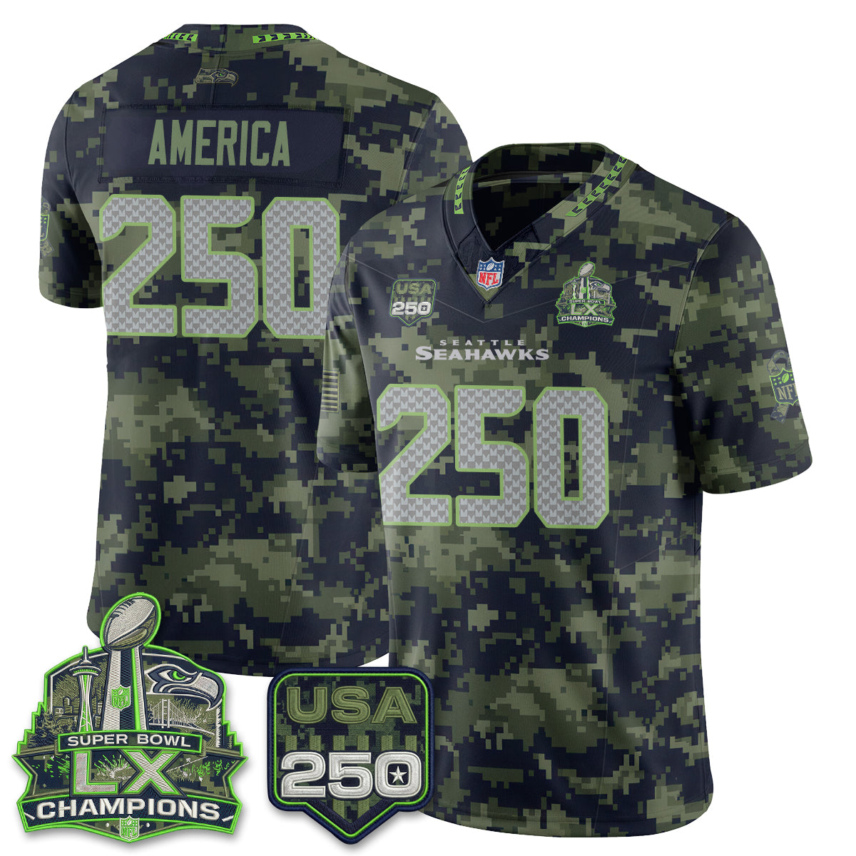SEA 2026 Salute to Service Edition Vapor Jersey - Stitched