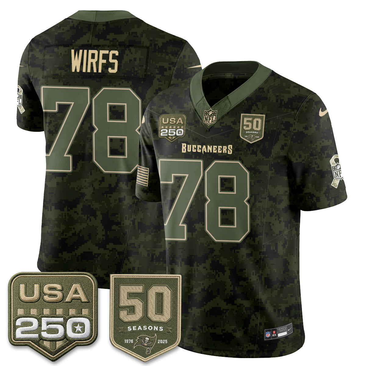 TB 2026 Salute to Service Edition Vapor Jersey - Stitched