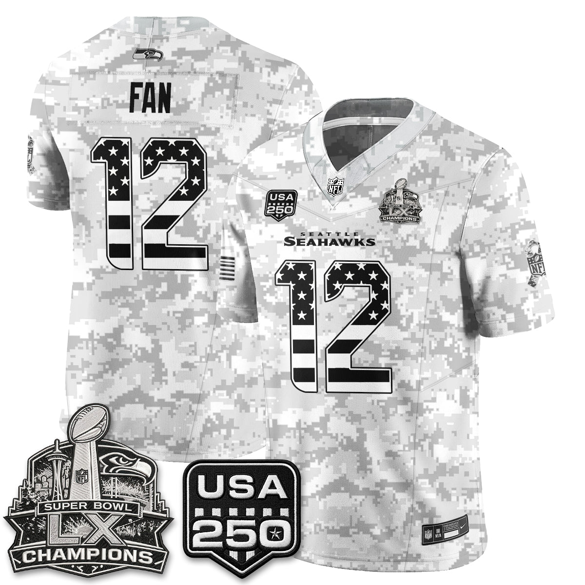 SEA 2026 Salute to Service Edition Vapor Jersey - Stitched