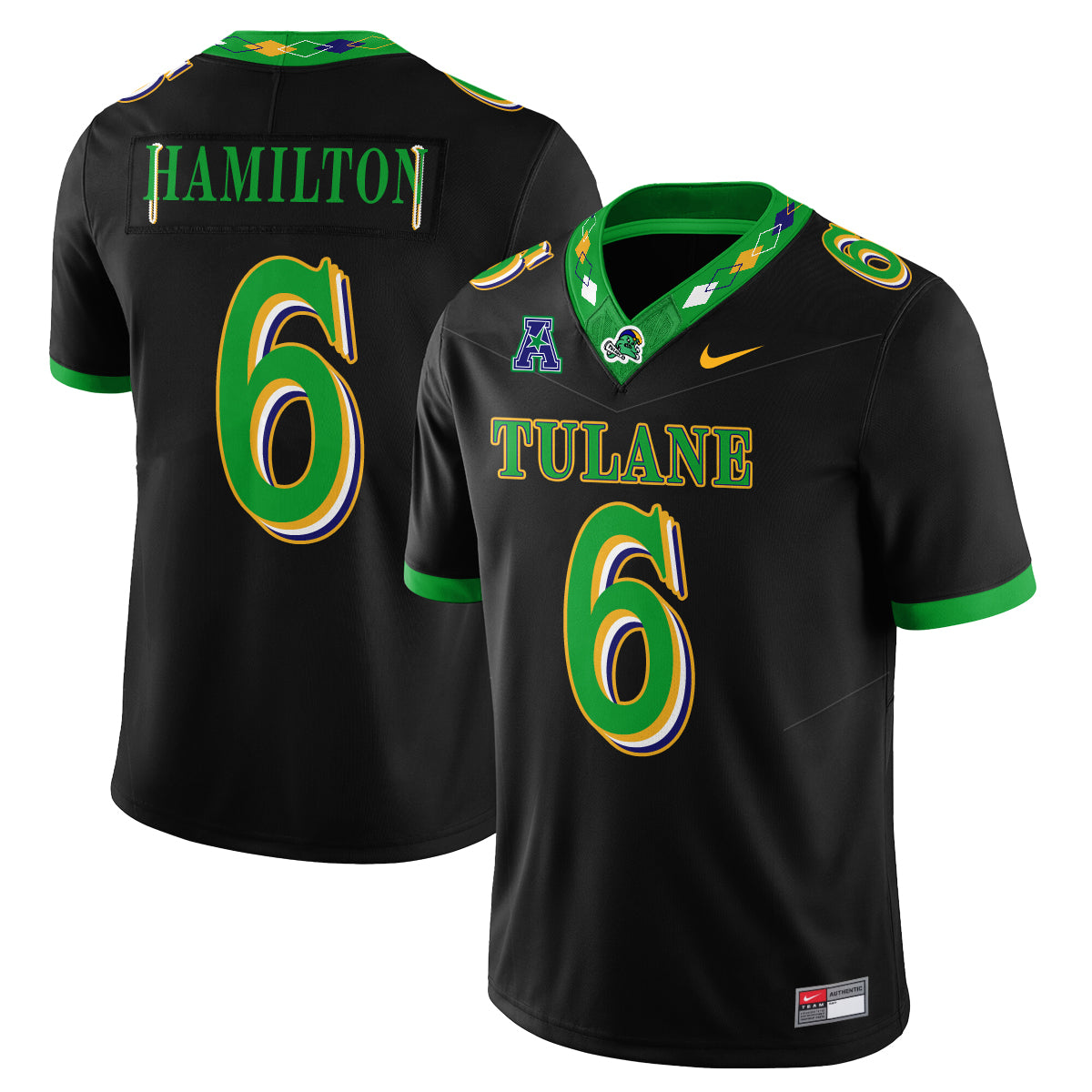 Tulane Green Wave 2026 City Football Vapor Jersey - Stitched
