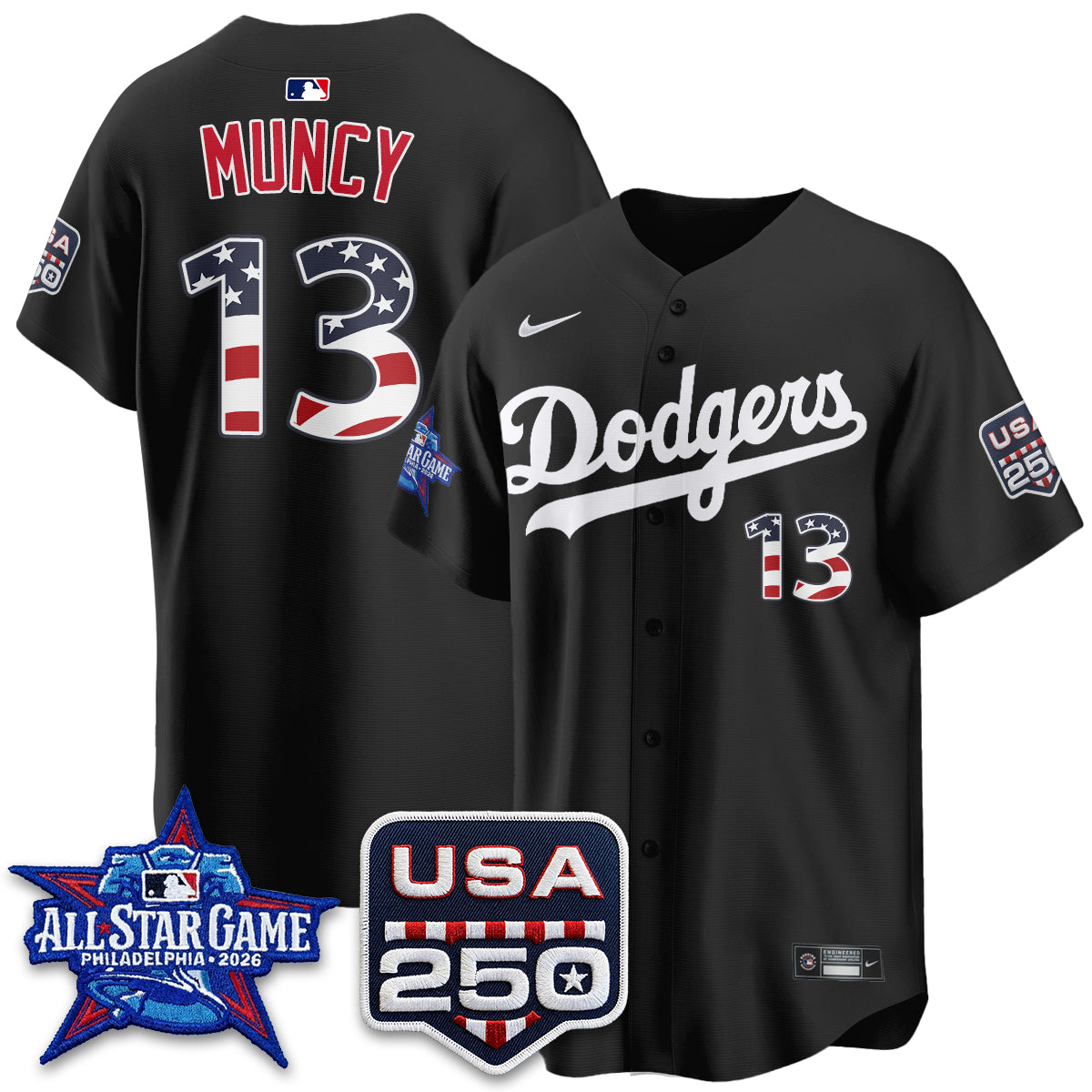 Los Angeles Dodgers 2026 All Star Edition Vapor Jersey- Stitched