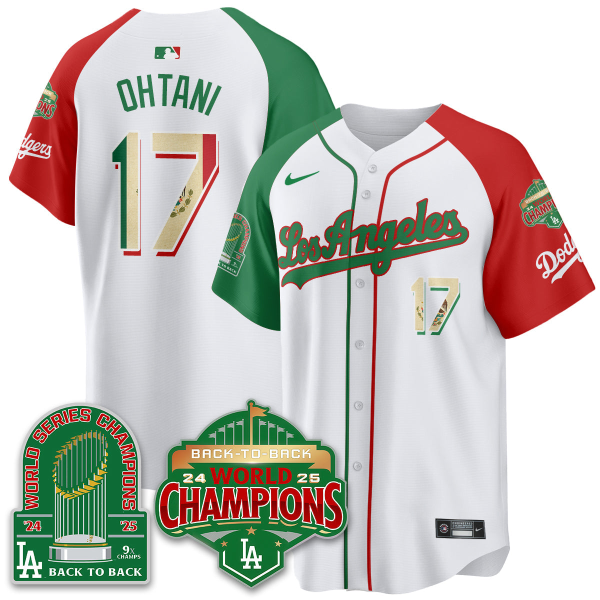 LAD Mexico Vapor Limited Jersey - 9x & B2B Champs - All Stitched