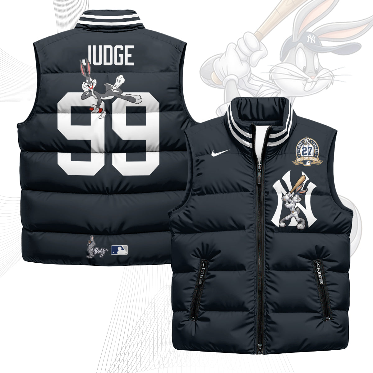 New York Yankees Edition Unisex Puffer Vest - Printed