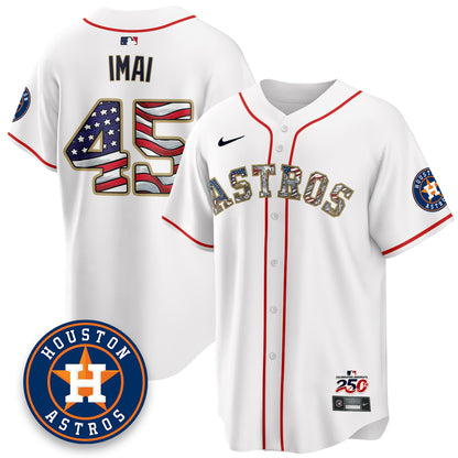 HOU 2026 Independence Day USA Vapor Limited Jersey - Stitched