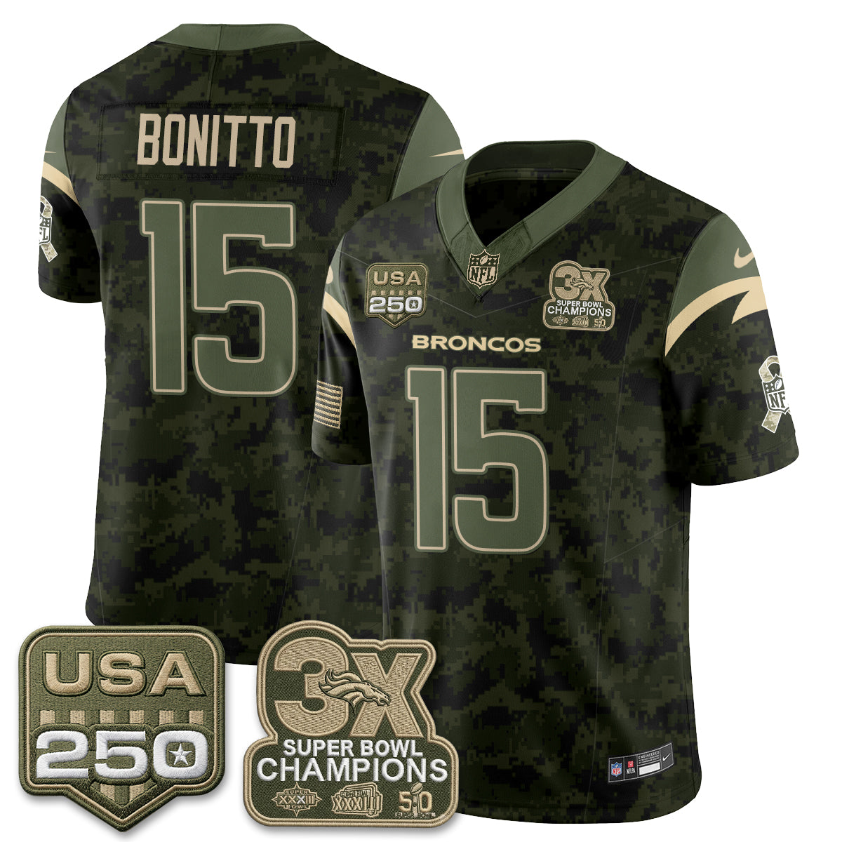DEN 2026 Salute to Service Edition Vapor Jersey - Stitched