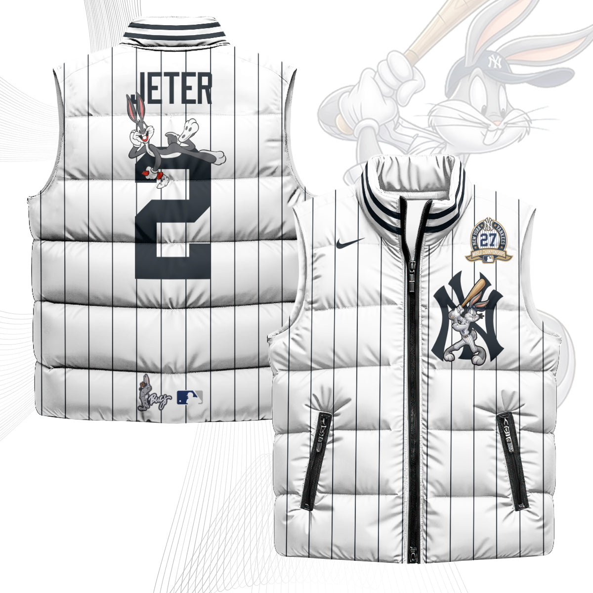 New York Yankees Edition Unisex Puffer Vest - Printed