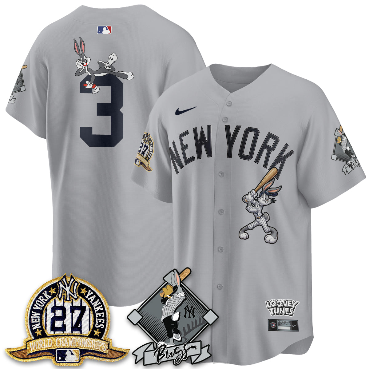 New York Yankees Bunny Vapor Limited Jersey V2- Stitched