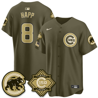 CHC New Era Olive 2026 Armed Forces Day Jersey -All Stitched