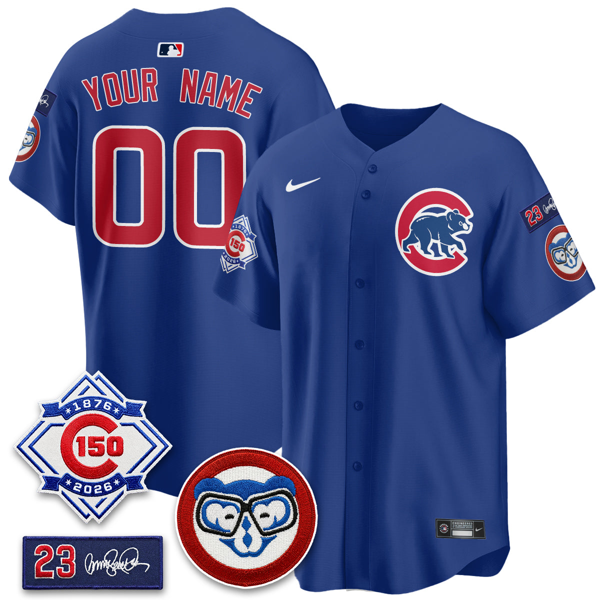 Chicago Cubs 150th Anniversary Holy Cow Vapor Premier Limited Custom Jersey - All Stitched