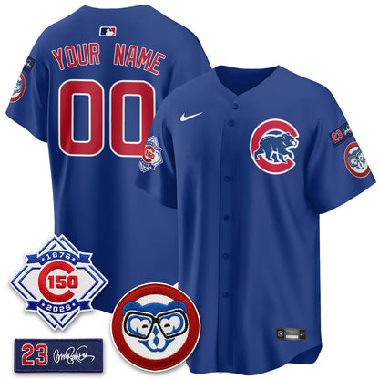 Chicago Cubs 150th Anniversary Holy Cow Vapor Premier Limited Custom Jersey - All Stitched
