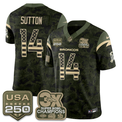 DEN 2026 Salute to Service Edition Vapor Jersey - Stitched
