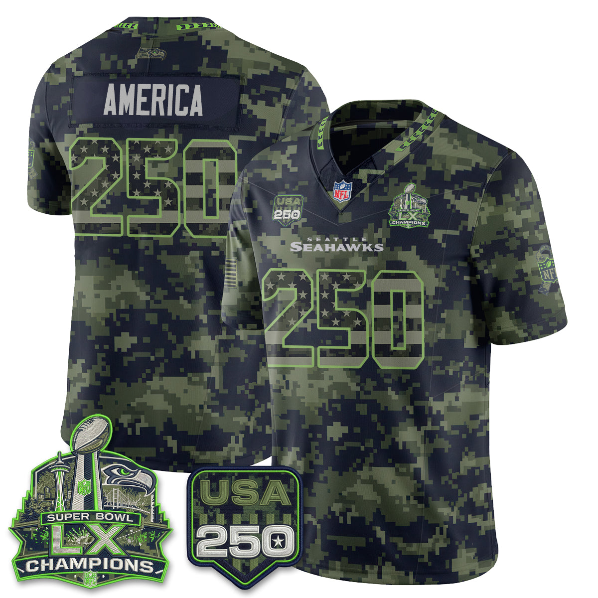 SEA 2026 Salute to Service Edition Vapor Jersey - Stitched