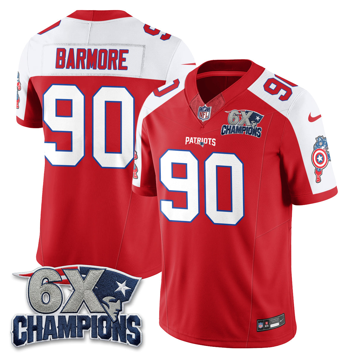 NE x Vibranium Shield Edition Vapor Jersey V2 - Stitched